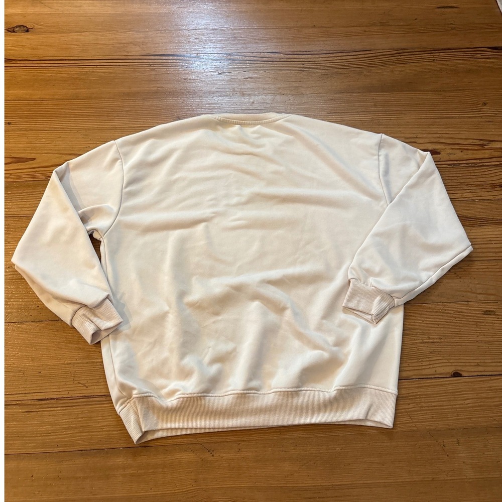 Morgan Wallen Sweatshirt Women Cream Broadway Girls Graphic Pullover SIZE L - Picture 5 of 6